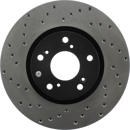 Centric Parts Sport Cross Drilled Brake Rotor, 128.40057R 128.40057R